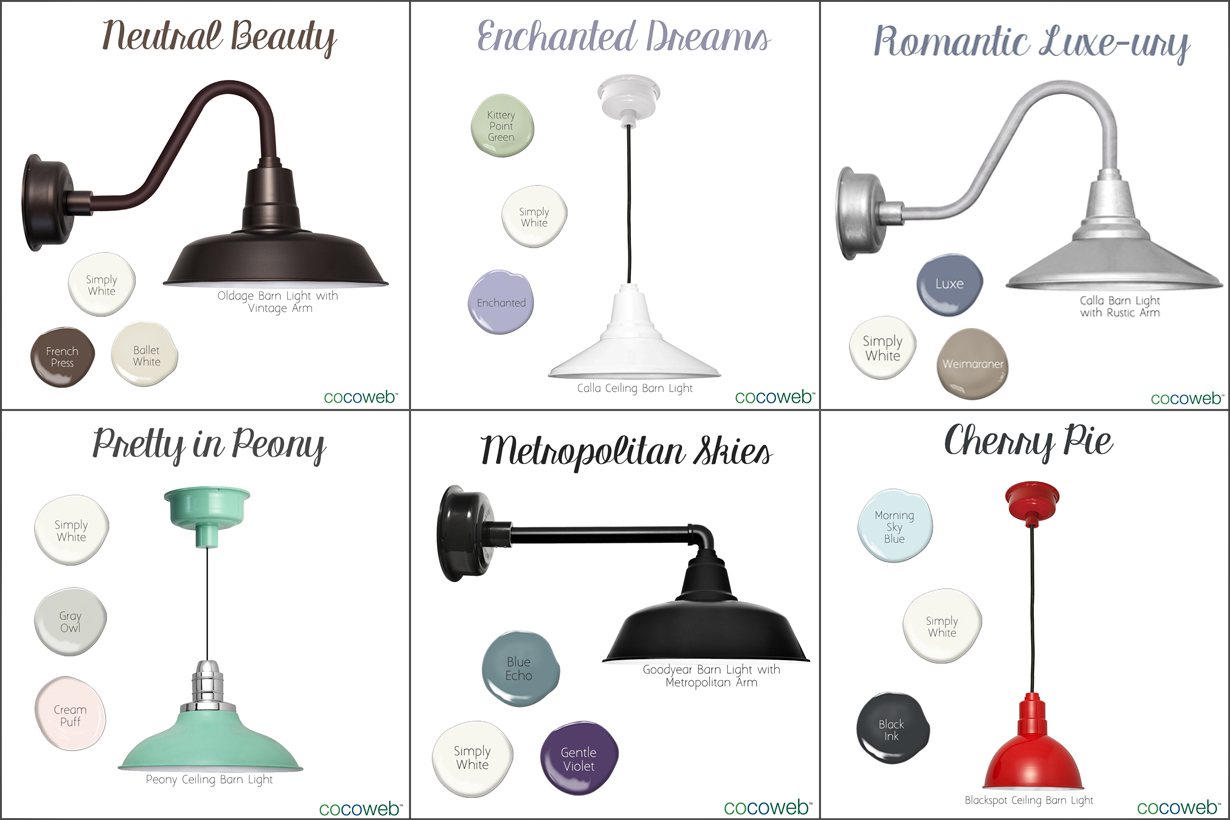 Crazy For Color Cocoweb Barn Lights And Benjamin Moore Color Of